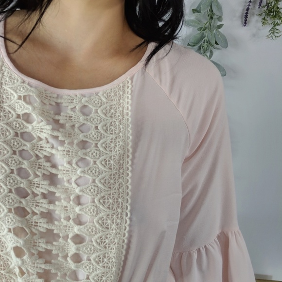 ♻️COTTON CANDY lace front backless romper pink 280 - Picture 4 of 6